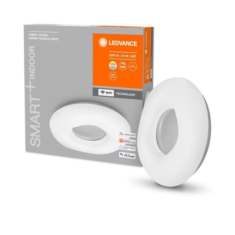 LEDVANCE SMART+ Orbis Cromo 500 CR WiFi Leuchte weiss, App-& Sprachsteuerung
